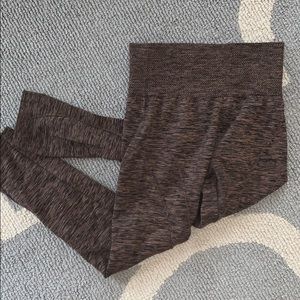 Tan/Black Fleece Leggings